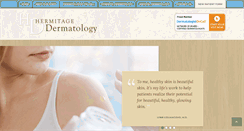 Desktop Screenshot of hermitagedermatology.com